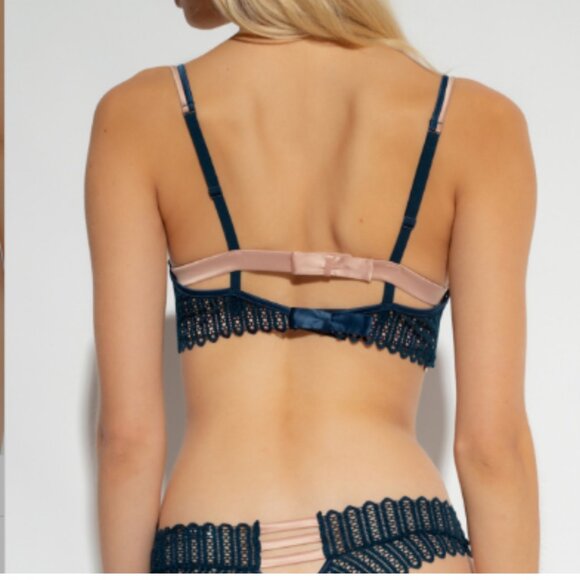 New! Livy Push Up Uppernight Bra Petroline Green Size 36B 1743 - Picture 3 of 10